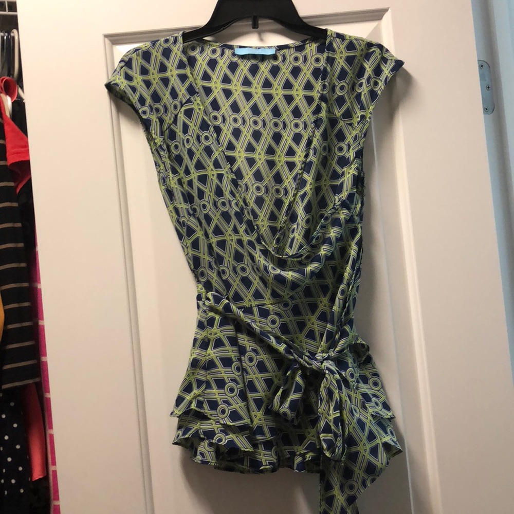 Peplum wrap style top